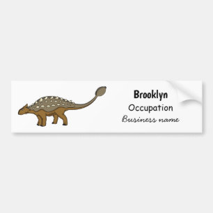 Autocollant De Voiture Illustration de dinosaure blindé Ankylosaurus