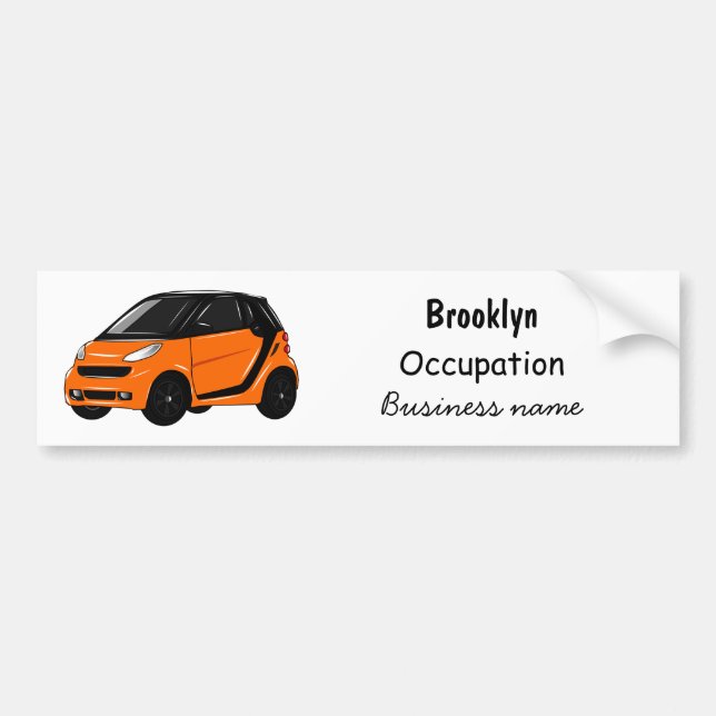 Autocollant De Voiture Illustration de micro-voiture (Devant)