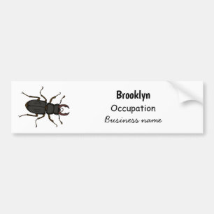 Autocollant De Voiture Illustration d'insecte lucane cerf