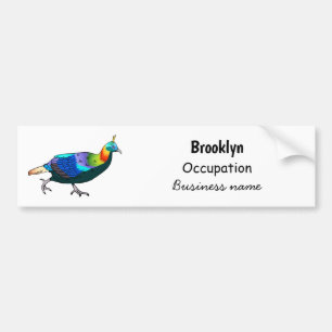 Autocollant De Voiture Illustration d'oiseau monal himalayen