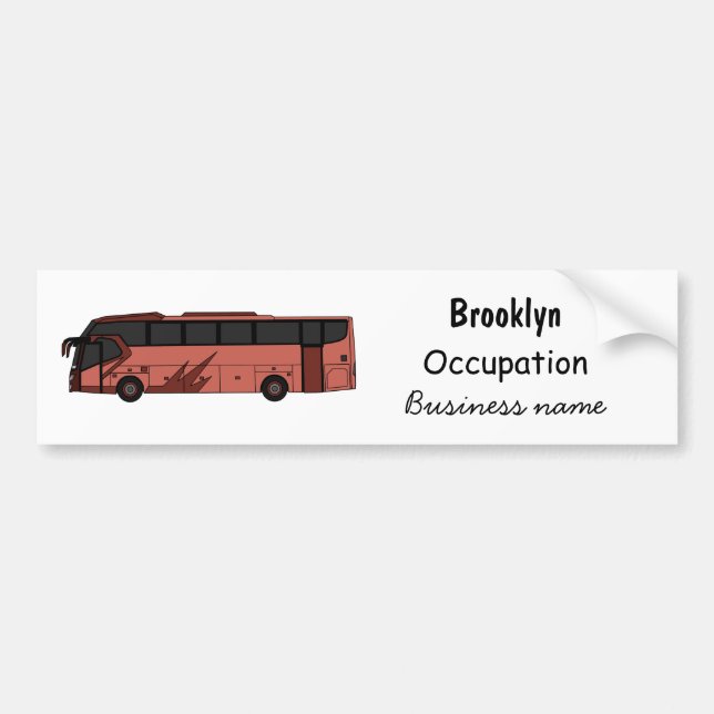 Autocollant De Voiture Illustration du bus (Devant)