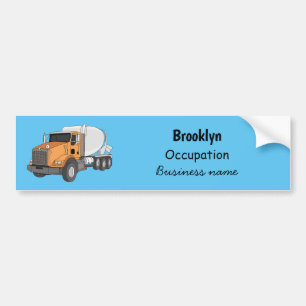 Autocollant De Voiture Illustration du camion de mélange de béton