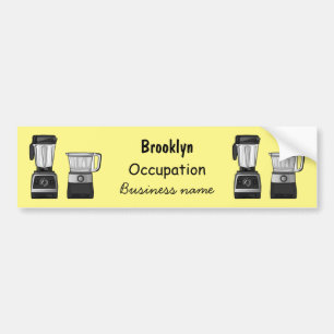 Autocollant De Voiture Illustration du processeur et du mixeur alimentair