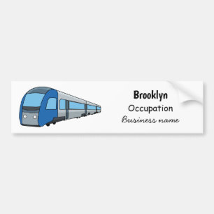 Autocollant De Voiture Illustration d'un train électrique