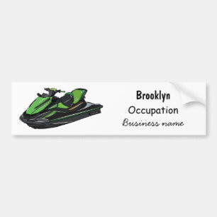 Autocollant De Voiture Illustration Jet ski