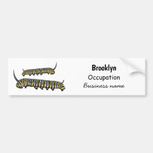 Autocollant De Voiture Illustration Monarch caterpillar