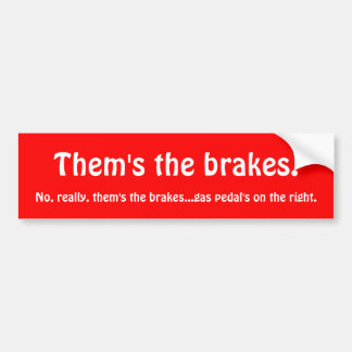 Autocollant De Voiture Ils les freins