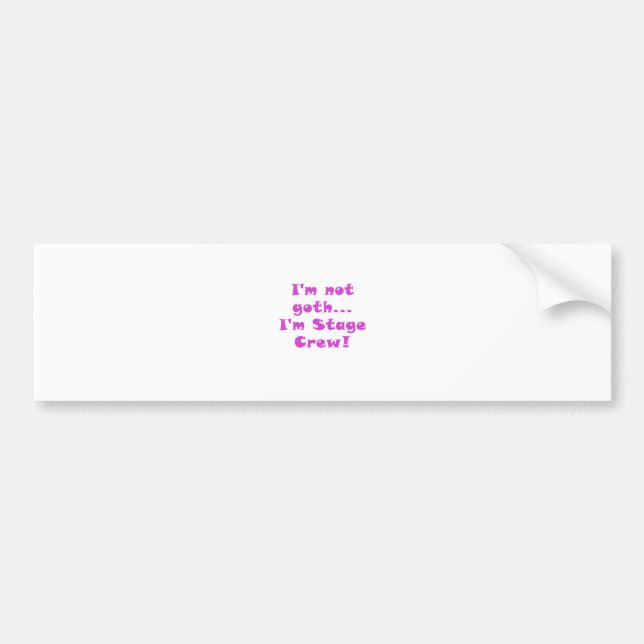 Autocollant De Voiture Im pas équipage d'étape de Goth Im (Devant)