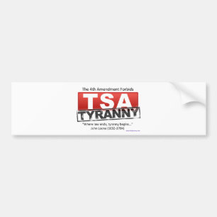 Autocollant De Voiture Image de tyrannie de Zazzle TSA