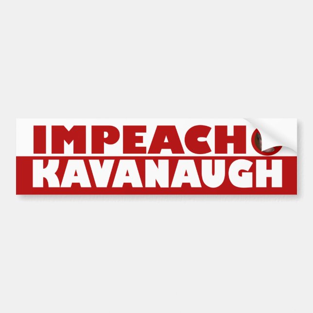 Autocollant De Voiture Impeach Kavanaugh (Devant)