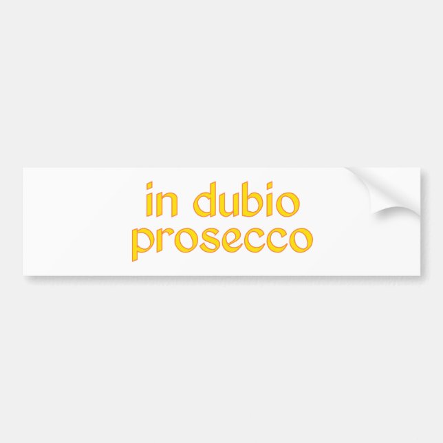 Autocollant De Voiture in dubio prosecs (Devant)