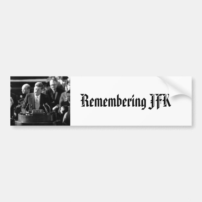 Autocollant De Voiture Inauthentification JFK (Devant)