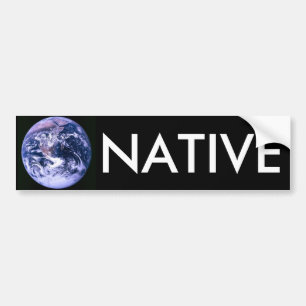 Autocollant De Voiture Indigène de la terre