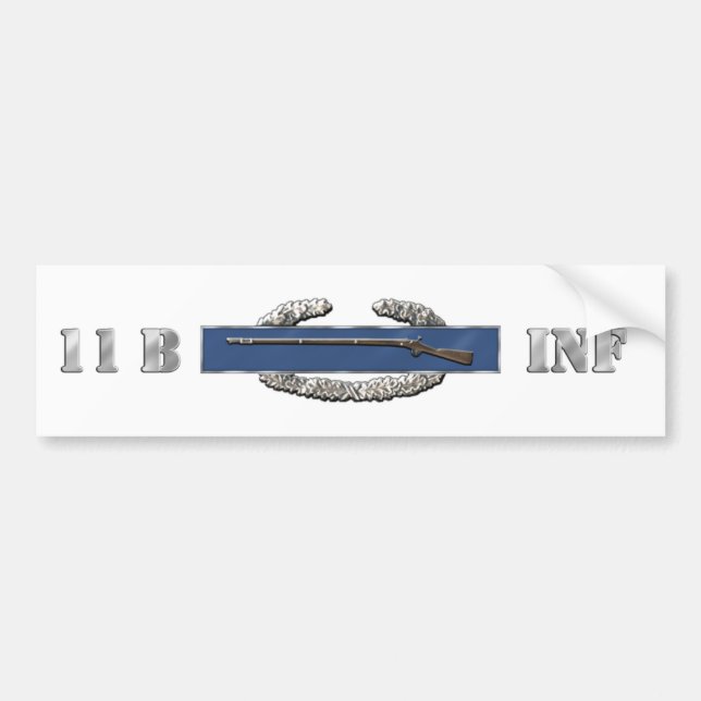 AUTOCOLLANT DE VOITURE INFANTERIE 11B (Devant)