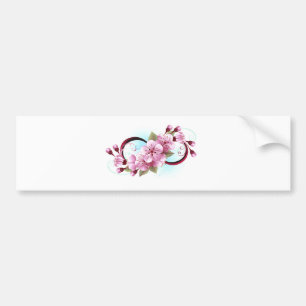 Autocollant De Voiture Infinité avec les fleurs Sakura