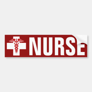 Autocollant De Voiture Infirmière Caduceus