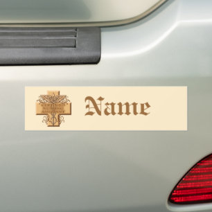 Autocollant De Voiture Infirmière CNA Cross Caduceus