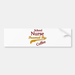 Autocollant De Voiture Infirmière d'école actionnée par le café