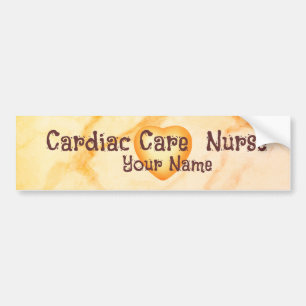 Autocollant De Voiture Infirmière en soins cardiaques Cross Caduceus
