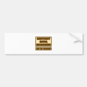 Autocollant De Voiture Ingénieur civil ... Ajouter simplement du chocolat