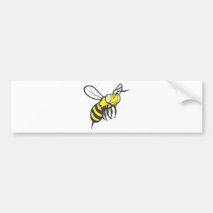 Autocollant De Voiture Insecte de vol mignon d'abeille