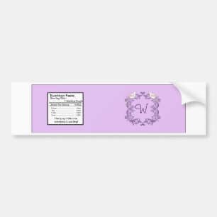 Autocollant De Voiture Inséparables Purple/Lavender Mariage Étiquette de 