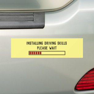 Autocollant De Voiture Installation des compétences de conduite Veuillez 