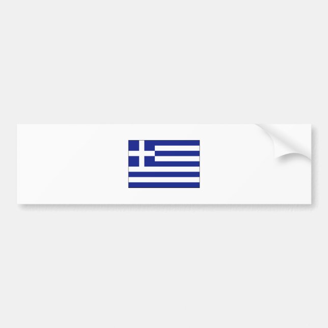 Autocollant De Voiture International de DRAPEAU de la Grèce (Devant)