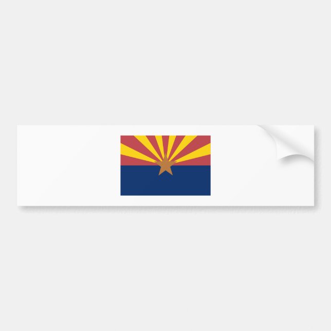 Autocollant De Voiture International de DRAPEAU de l'Arizona (Devant)