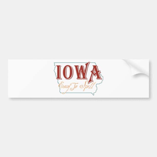 Autocollant De Voiture Iowa (Devant)