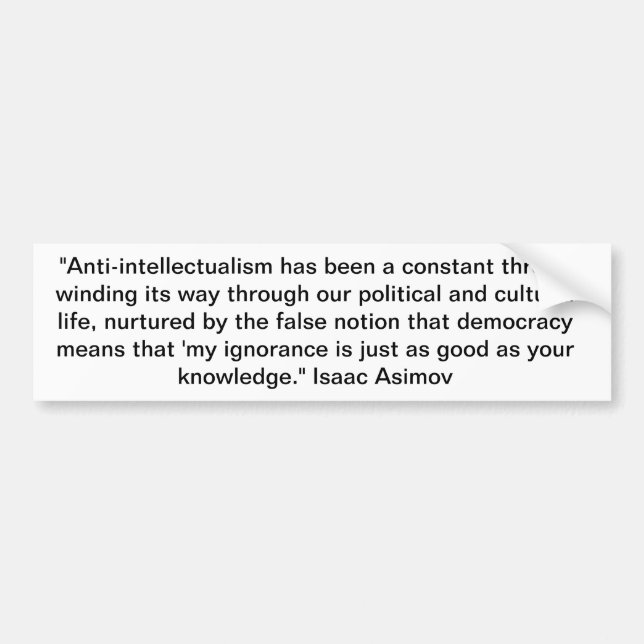 Autocollant De Voiture Isaac Asimov (Devant)