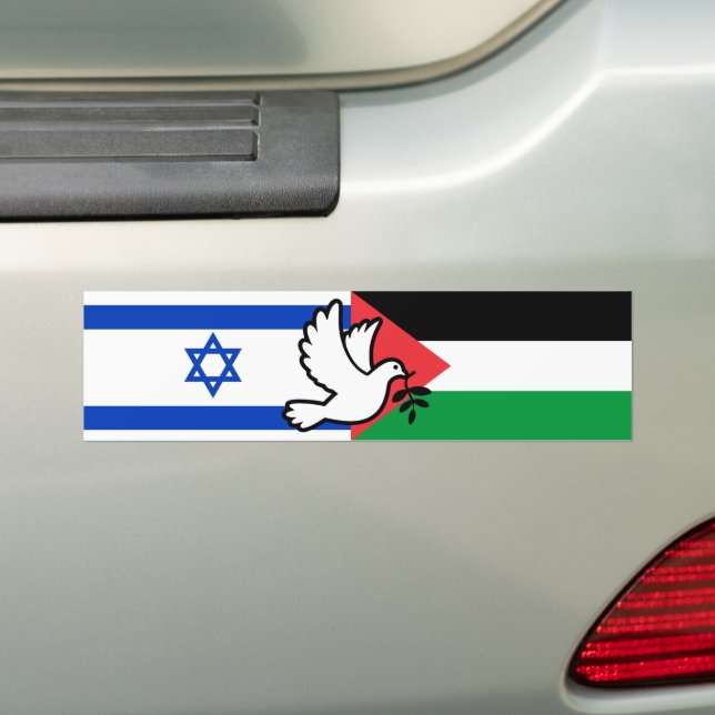 Autocollant De Voiture Israël Drapeau Palestine cessez-le-feu (En voiture)