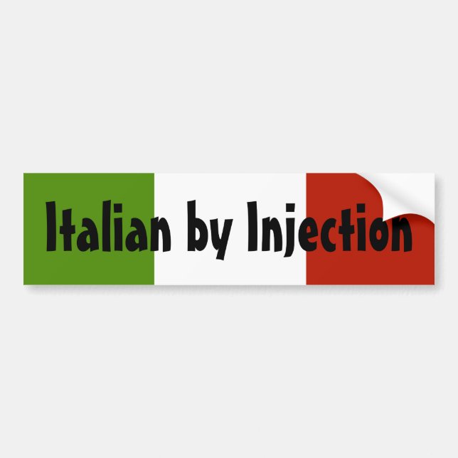 Autocollant De Voiture Italien par l'adhésif pour pare-chocs d'injection (Devant)