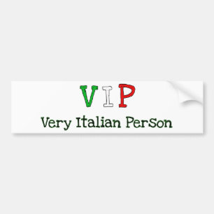 Autocollant De Voiture Italiens et fier américains