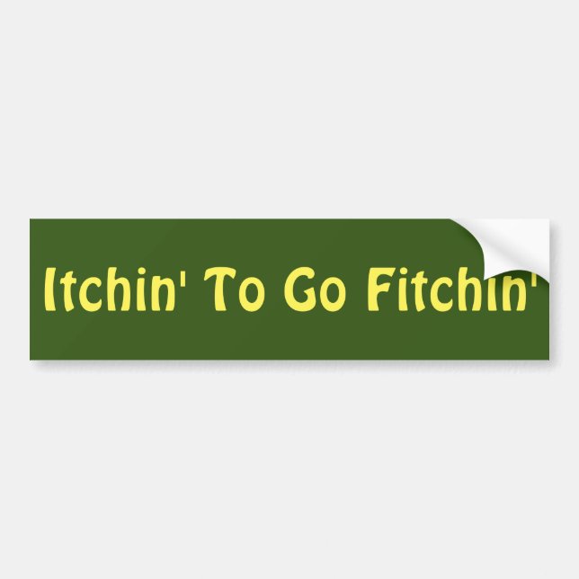 Autocollant De Voiture Itchin à aller Fitchin (Devant)