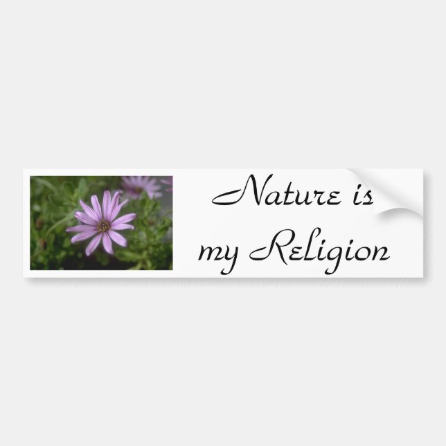Autocollant De Voiture j0145356, religion ismy de nature (Devant)