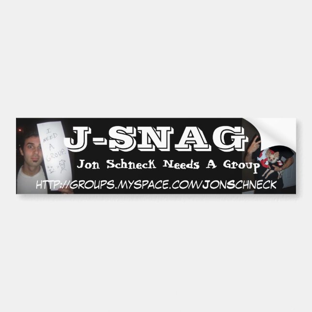 AUTOCOLLANT DE VOITURE J-SNAG (Devant)