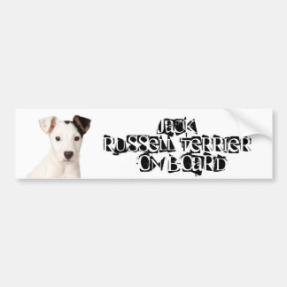 Autocollant De Voiture Jack Russell Terrier à bord
