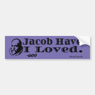 Autocollant De Voiture Jacob Ai-Je Aimé Bumper Sticker