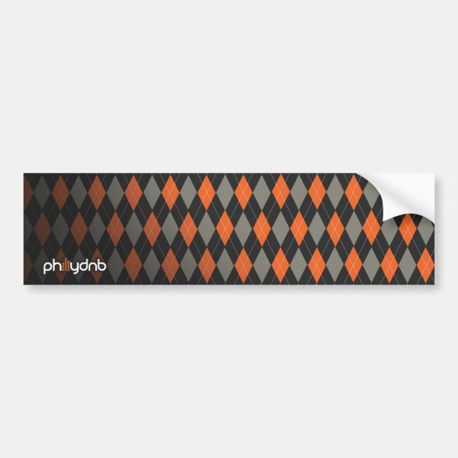 Autocollant De Voiture Jacquard de PhillyDnB (Devant)