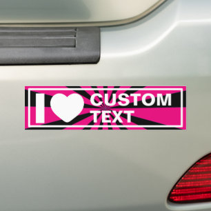 Autocollant De Voiture J'adore Custom Vintage