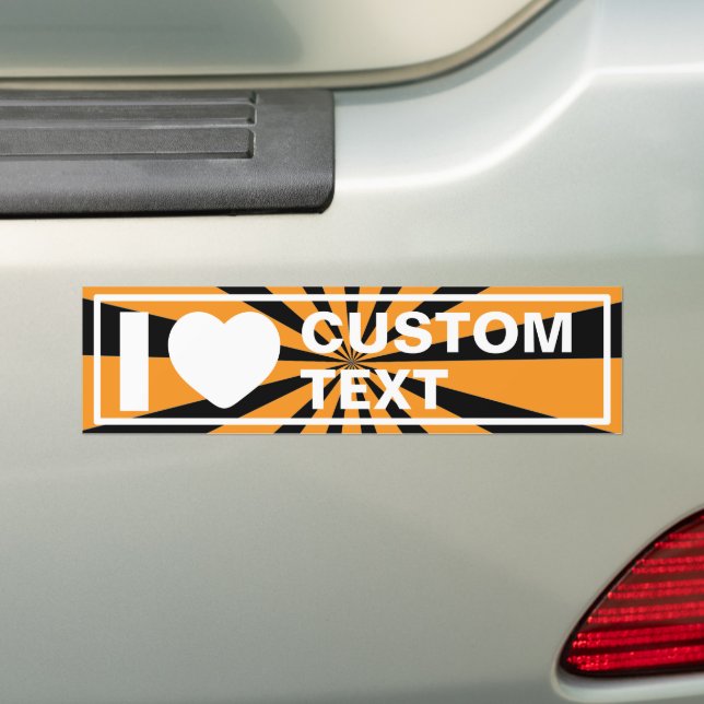 Autocollant De Voiture J'adore Custom Vintage (En voiture)