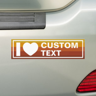 Autocollant De Voiture J'adore Custom Vintage Retro
