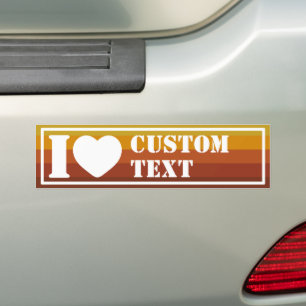 Autocollant De Voiture J'adore Custom Vintage Retro