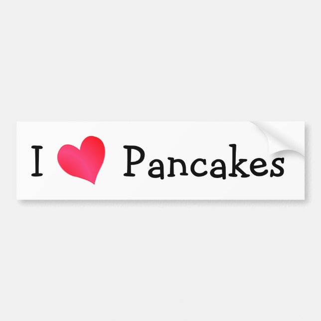 Autocollant De Voiture J'adore les crêpes (Devant)