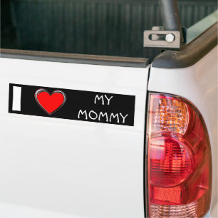 AUTOCOLLANT DE VOITURE J'ADORE MON "COEUR ART"