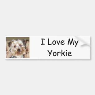 Autocollant De Voiture J'adore mon Yorkie