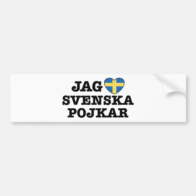 Autocollant De Voiture Jag Svenska Pojkar (Devant)