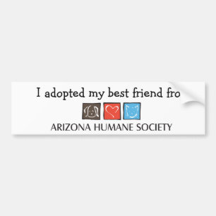 Autocollant De Voiture J'ai adopté mon adhésif pour pare-chocs de