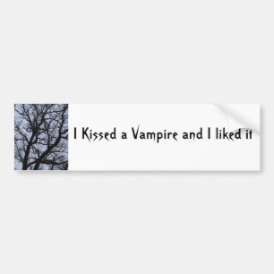 Autocollant De Voiture J'ai embrassé un vampire et j'ai aimé ça